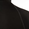 stitching and collar detail of mens coat