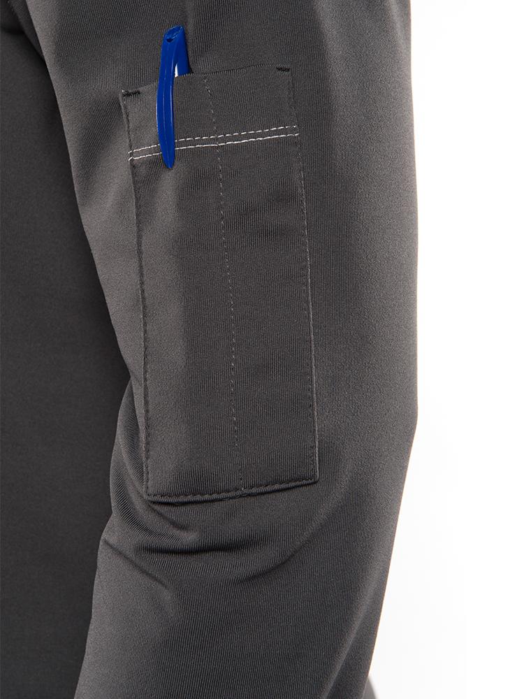 chef pant leg with pocket