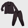 carbon colored womens chef coat and pants