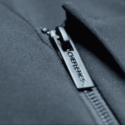 Zipper detail photo